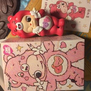 🩷🌈New 'Zsiga' X Carebear Designer Toy Figure PopMart- "Always There Bear"